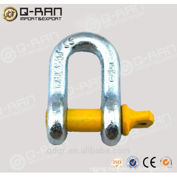 Drop forged hot galvanized d shackle